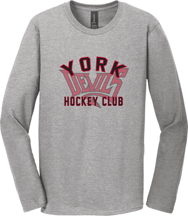 York Devils Softstyle Long Sleeve T-Shirt