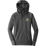Biggby Bulldogs Tier 2 New Era Ladies Tri-Blend Fleece Pullover Hoodie