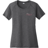 Prestige Stars Ladies PosiCharge Tri-Blend Wicking Scoop Neck Raglan Tee