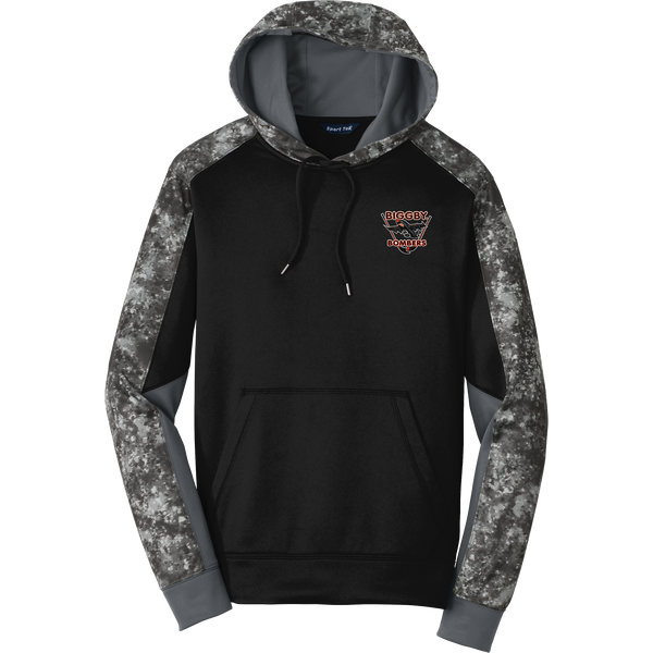 Biggby Bombers Sport-Wick Mineral Freeze Fleece Colorblock Hooded Pullover