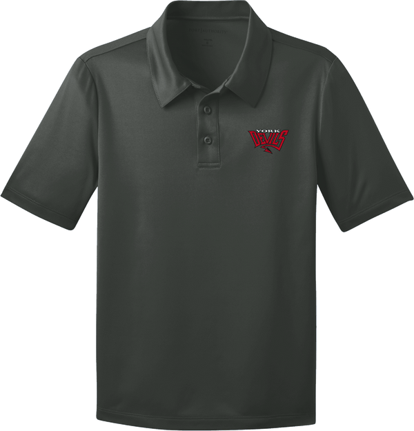 York Devils Youth Silk Touch Performance Polo
