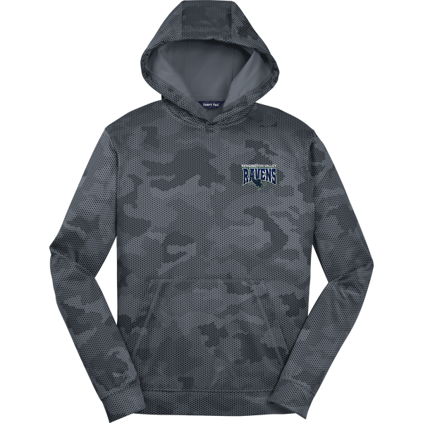 Kensington Valley Ravens Youth Sport-Wick CamoHex Fleece Hooded Pullover