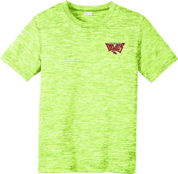 York Devils Youth PosiCharge Electric Heather Tee