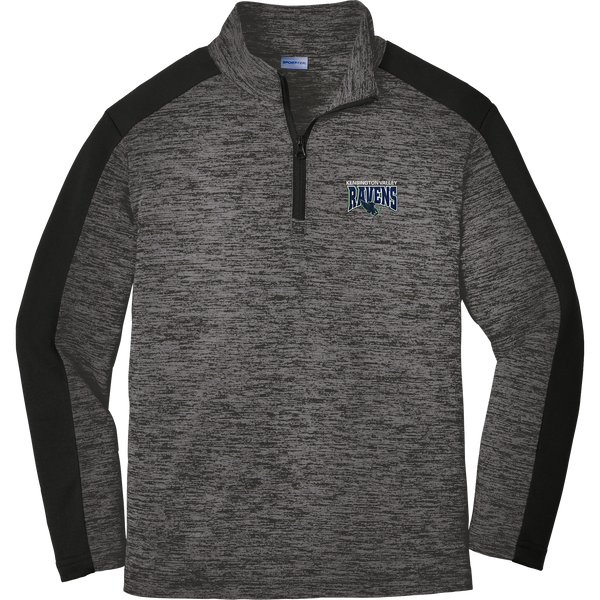 Kensington Valley Ravens Youth PosiCharge Electric Heather Colorblock 1/4-Zip Pullover