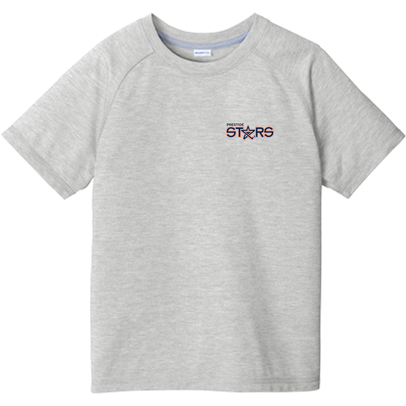 Prestige Stars Youth PosiCharge Tri-Blend Wicking Raglan Tee
