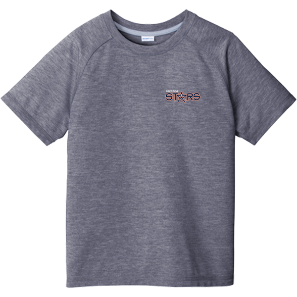 Prestige Stars Youth PosiCharge Tri-Blend Wicking Raglan Tee